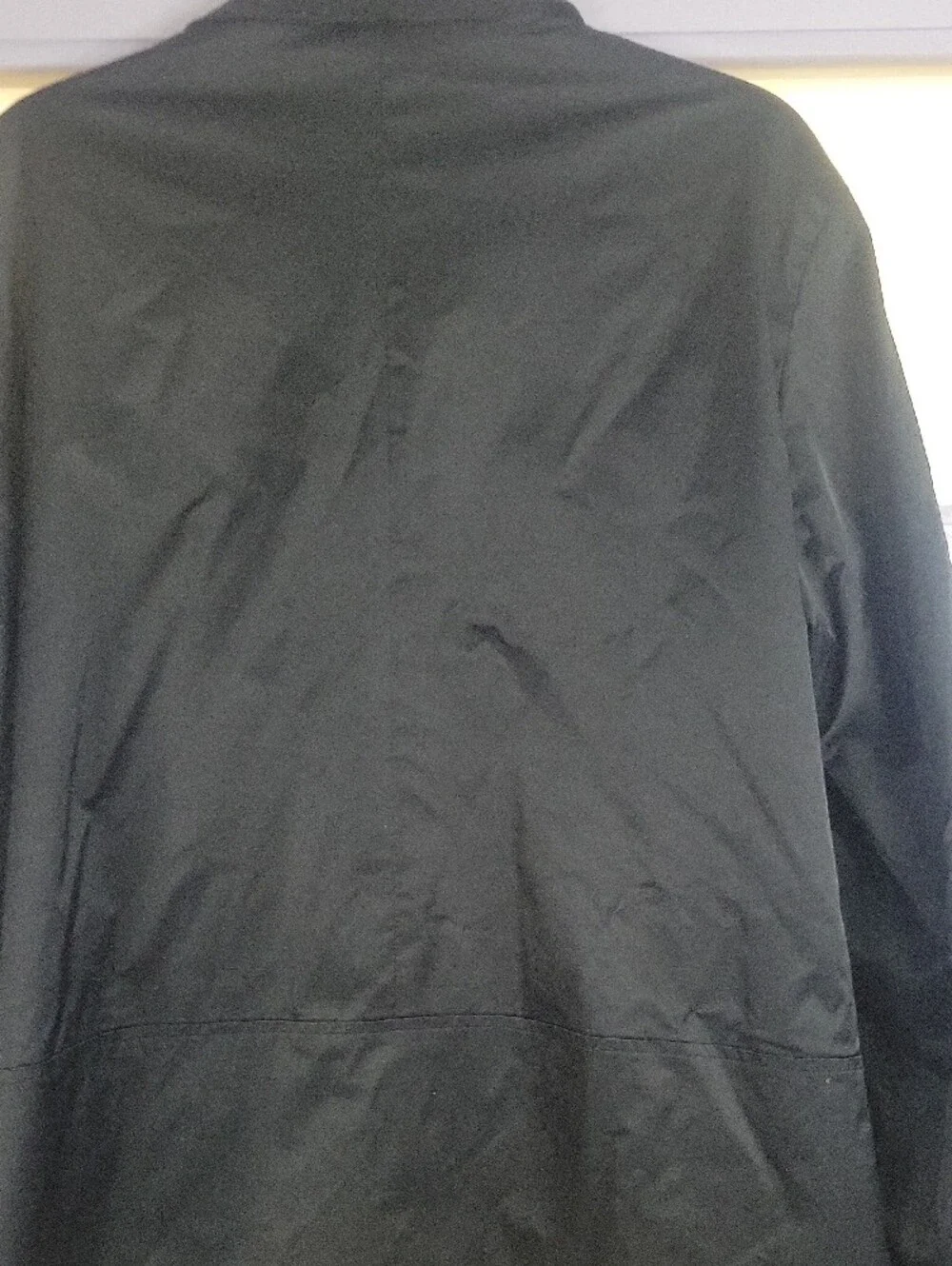 Banana Republic Men's Black Zip-Front Windbreaker Jacket